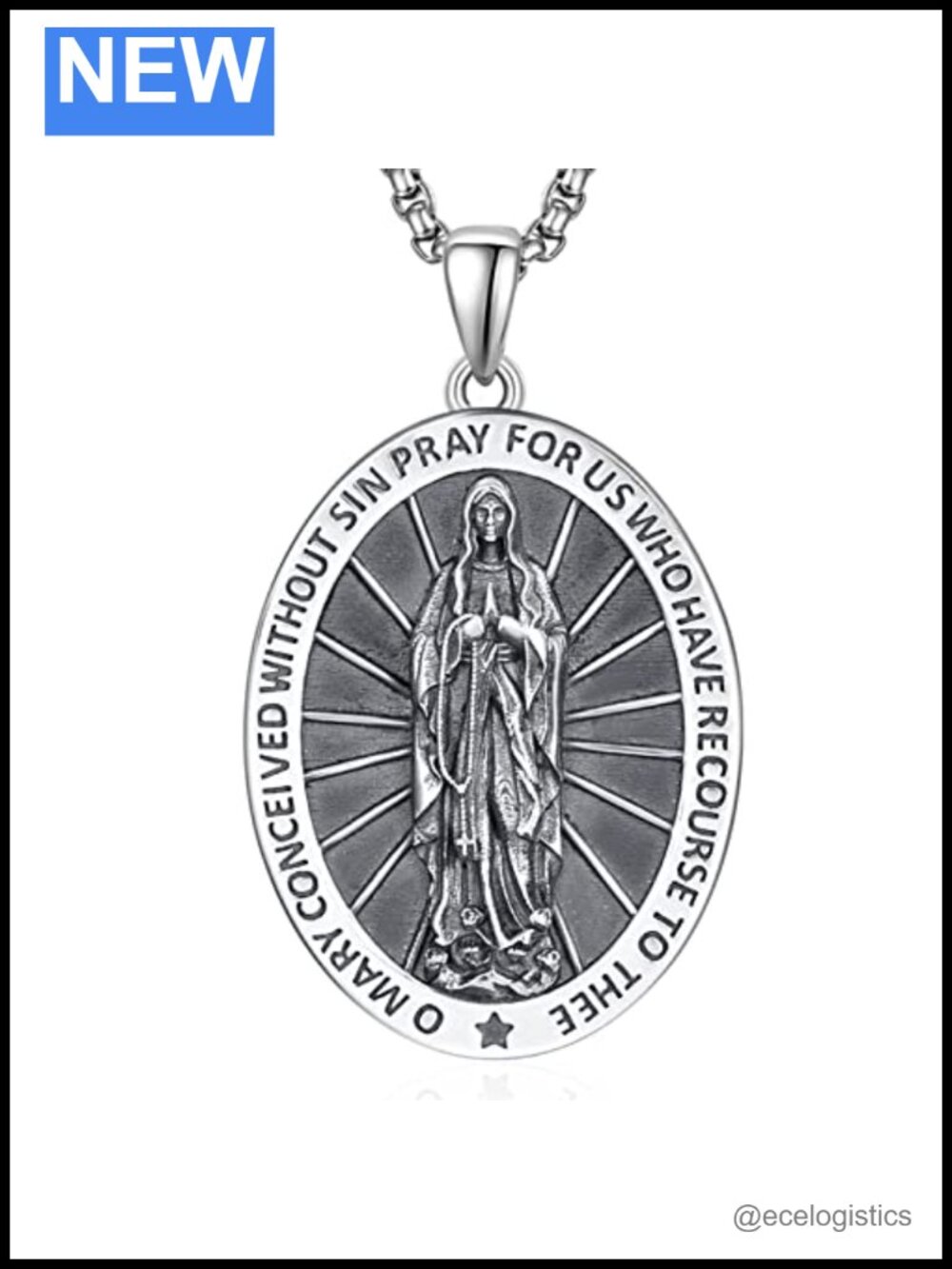 925 Sterling Silver Cross Necklace Religious Crucifix